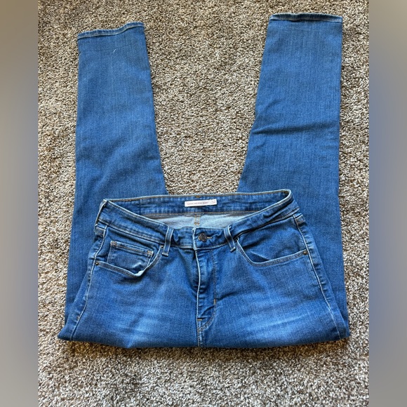Levi's Classic Mid-Rise Skinny Jeans Wash Blue Women's Size 12 - Picture 2 of 10